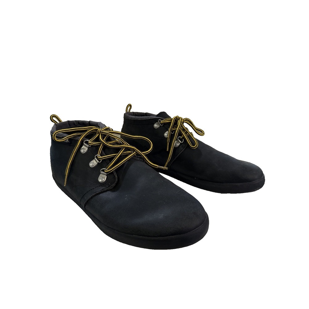 Sanuk Leather Chukka Boots Men's Size 13 Cargo Deluxe Black Casual Ankle Boots‎